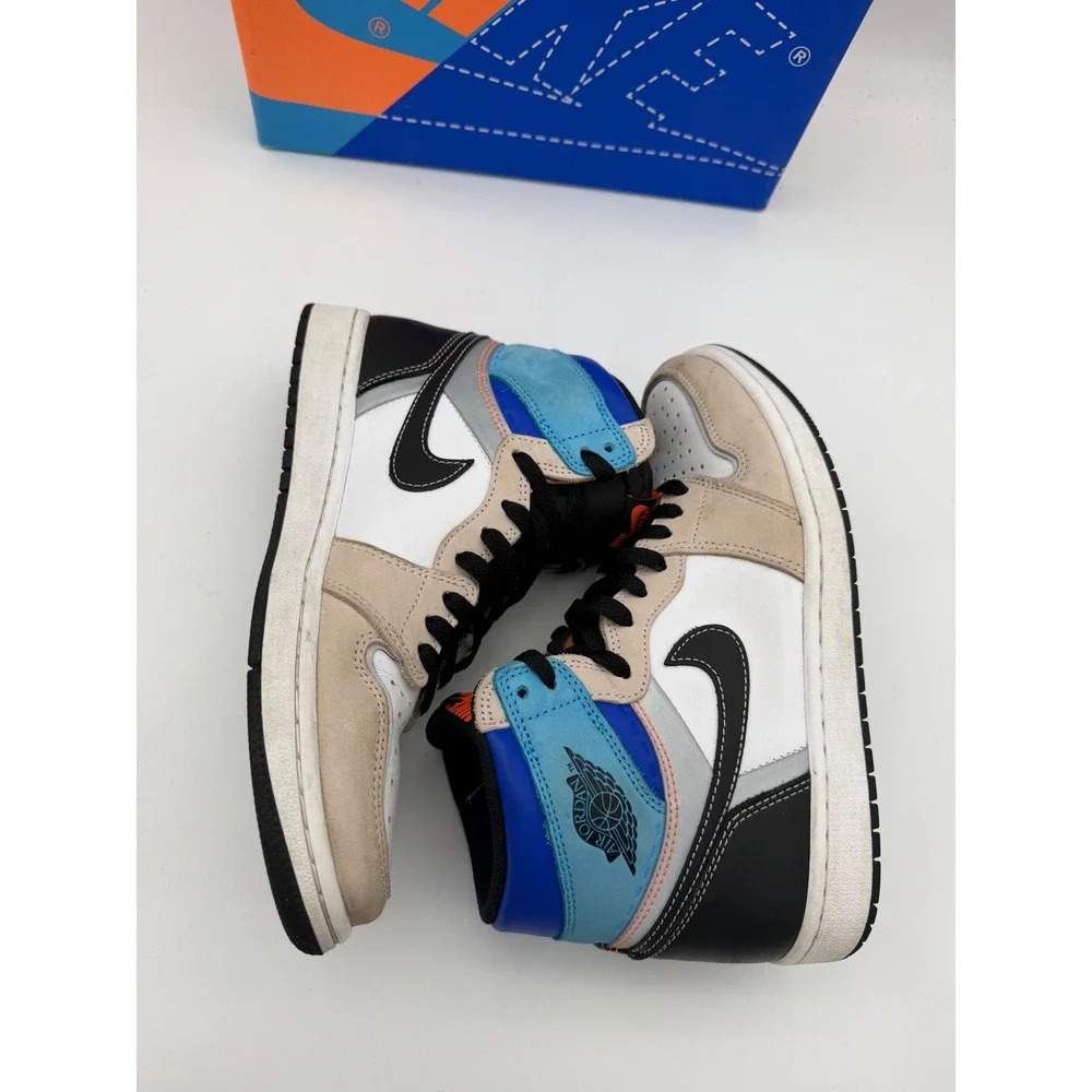 Nike Air Jordan 1 Retro High OG Prototype White Tan Blue DC6515-100 Mens 8.5 Box